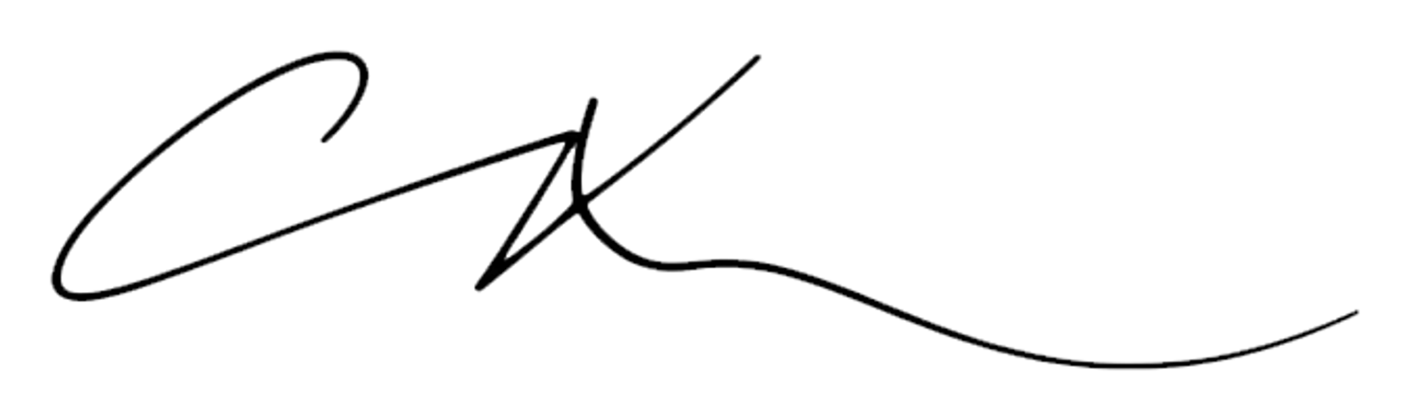 CX signature, thin — black