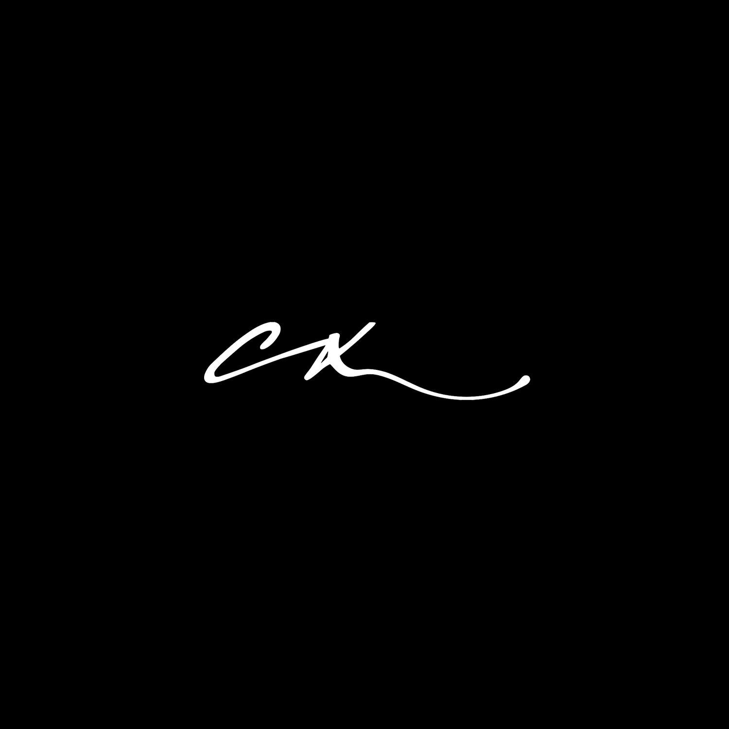 CX square — white on black